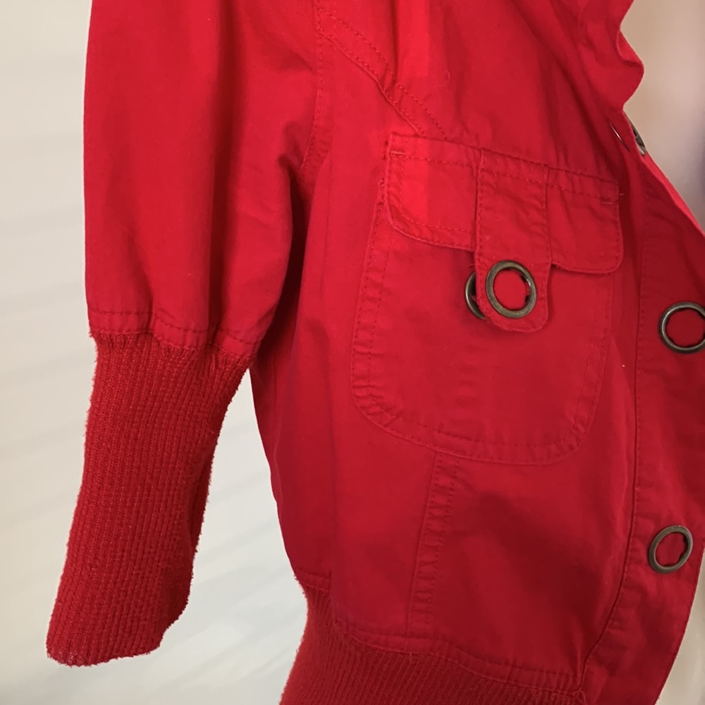Red cotton jacket - Picture 5 of 7